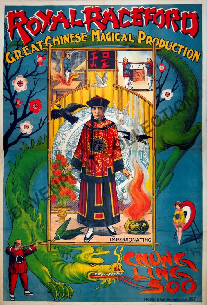 Royal Raceford, impersonating Chung Ling Soo poster