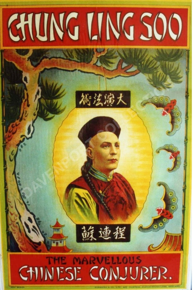 Chung Ling Soo, portrait on lantern poster