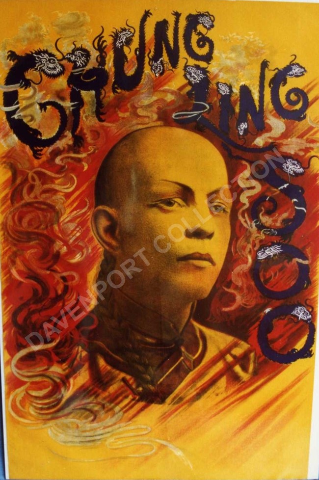 Chung Ling Soo, dragon lettering poster