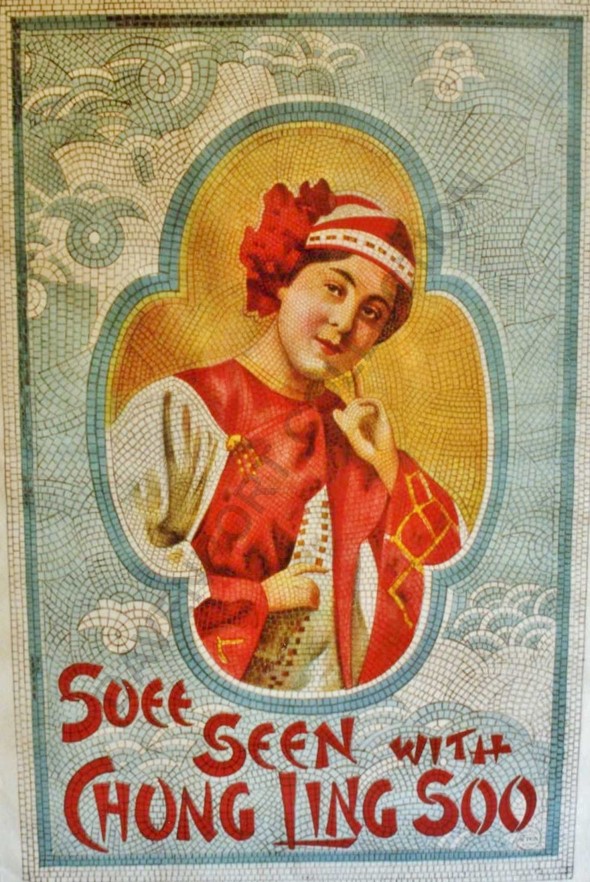Suee Seen with Chung Ling Soo, Suee Seen mosaic poster