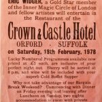 Crown & Castle Hotel, Orford, Suffolk. 18 February 1978