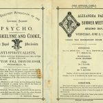The Official Card, Alexandra Park horse races, 2 June 1875, with advertisement for Maskelyne and Cooke
