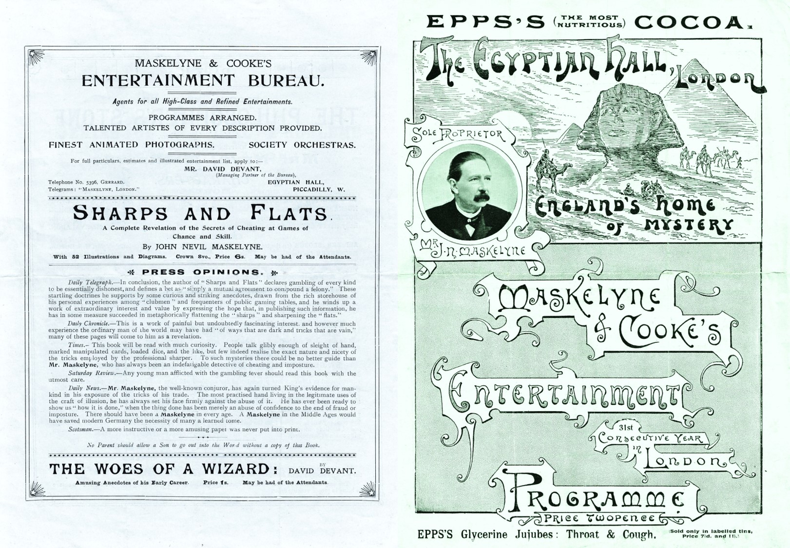 Maskelyne and Cooke, Egyptian Hall, London