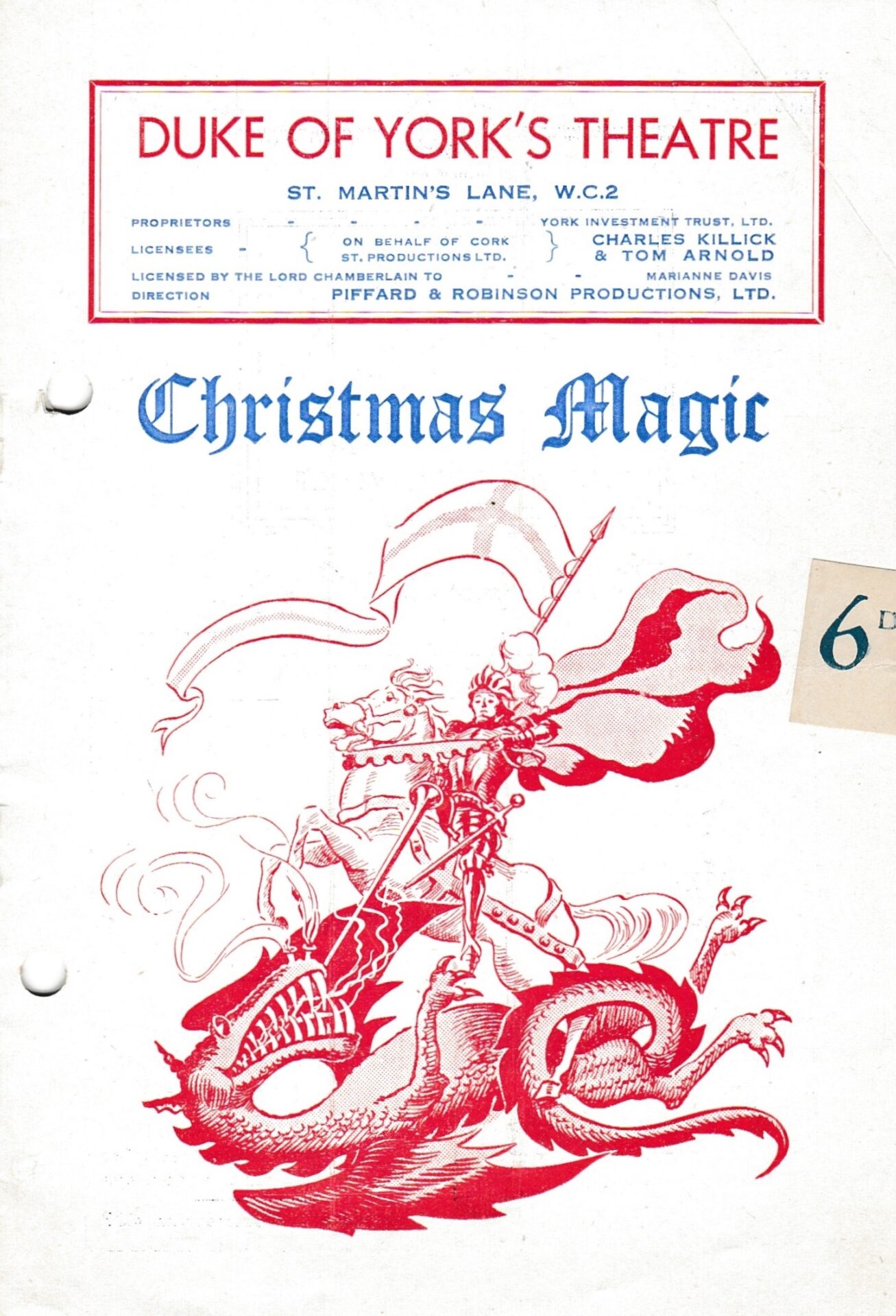 Christmas Magic at the Duke of York’s Theatre, London, Boxing Day to 21 January 1950