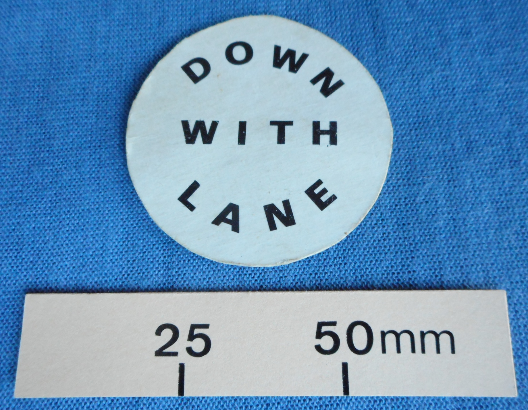 A badge to play a joke on Frank Lane