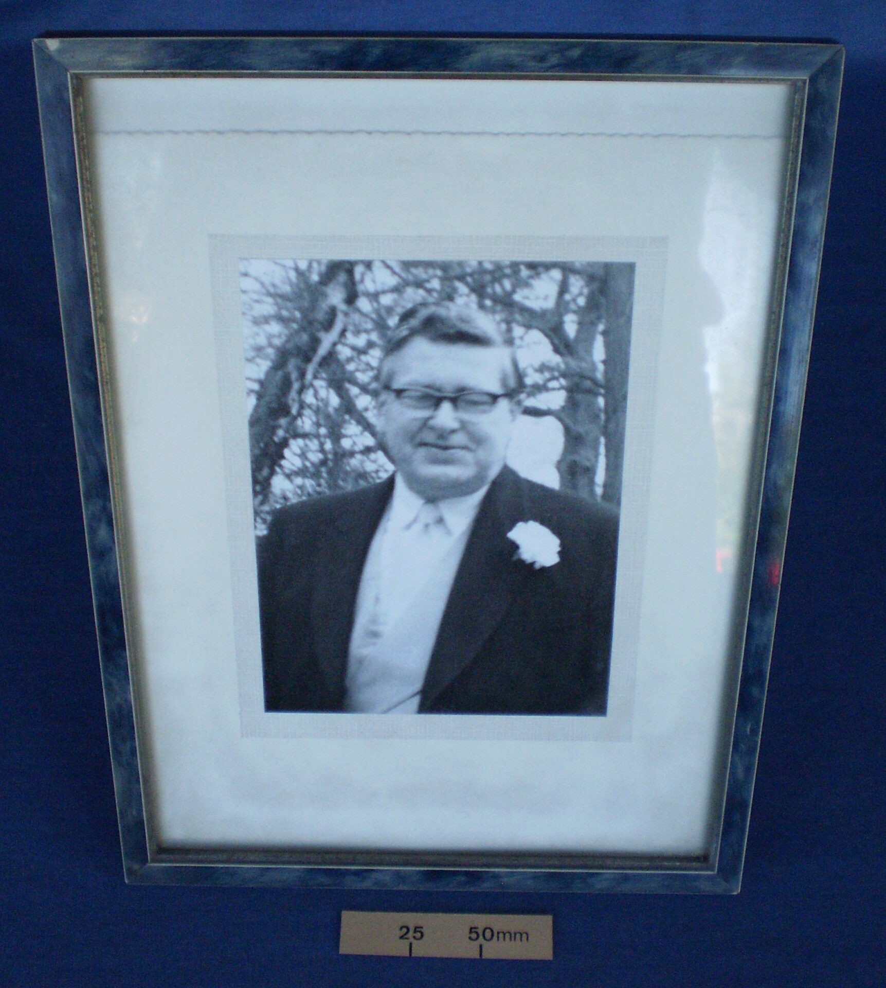 Framed photograph of Gus Davenport
