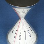Kikkerland Design Hour Glass clock with original box