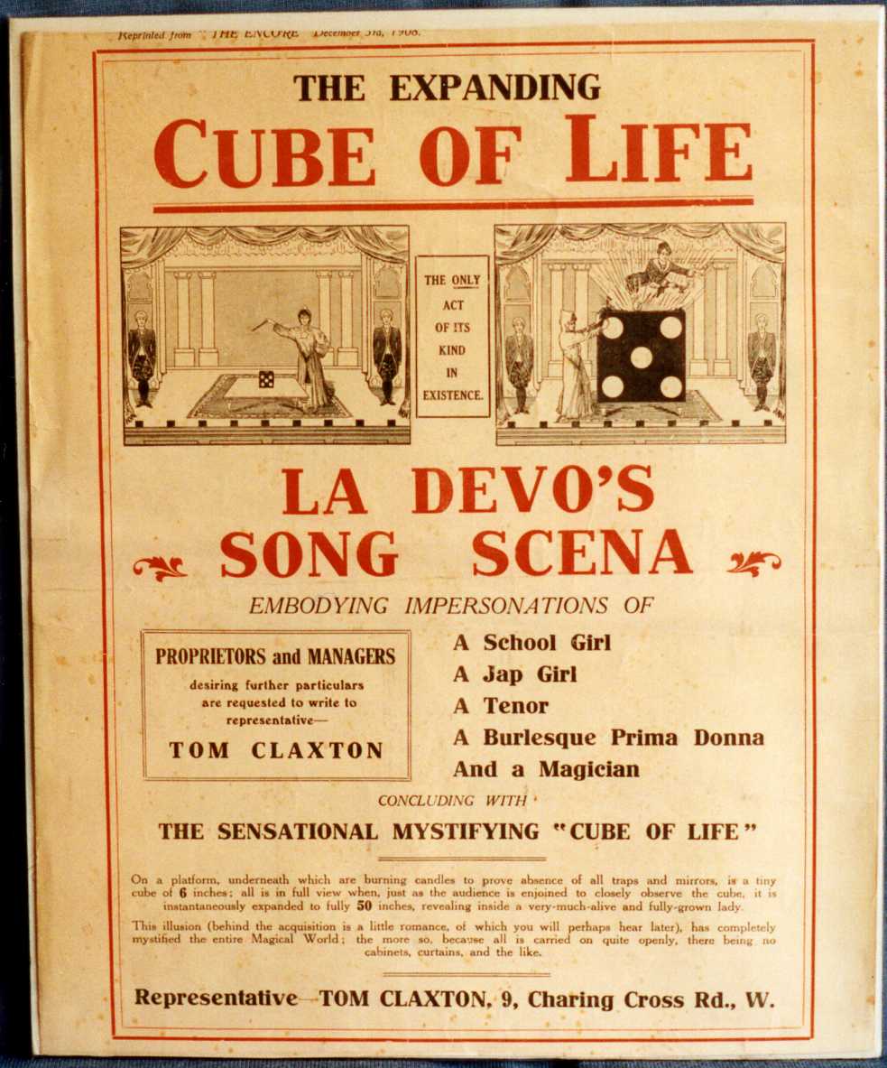 The Expanding Cube of Life: La Devo’s Song Scena