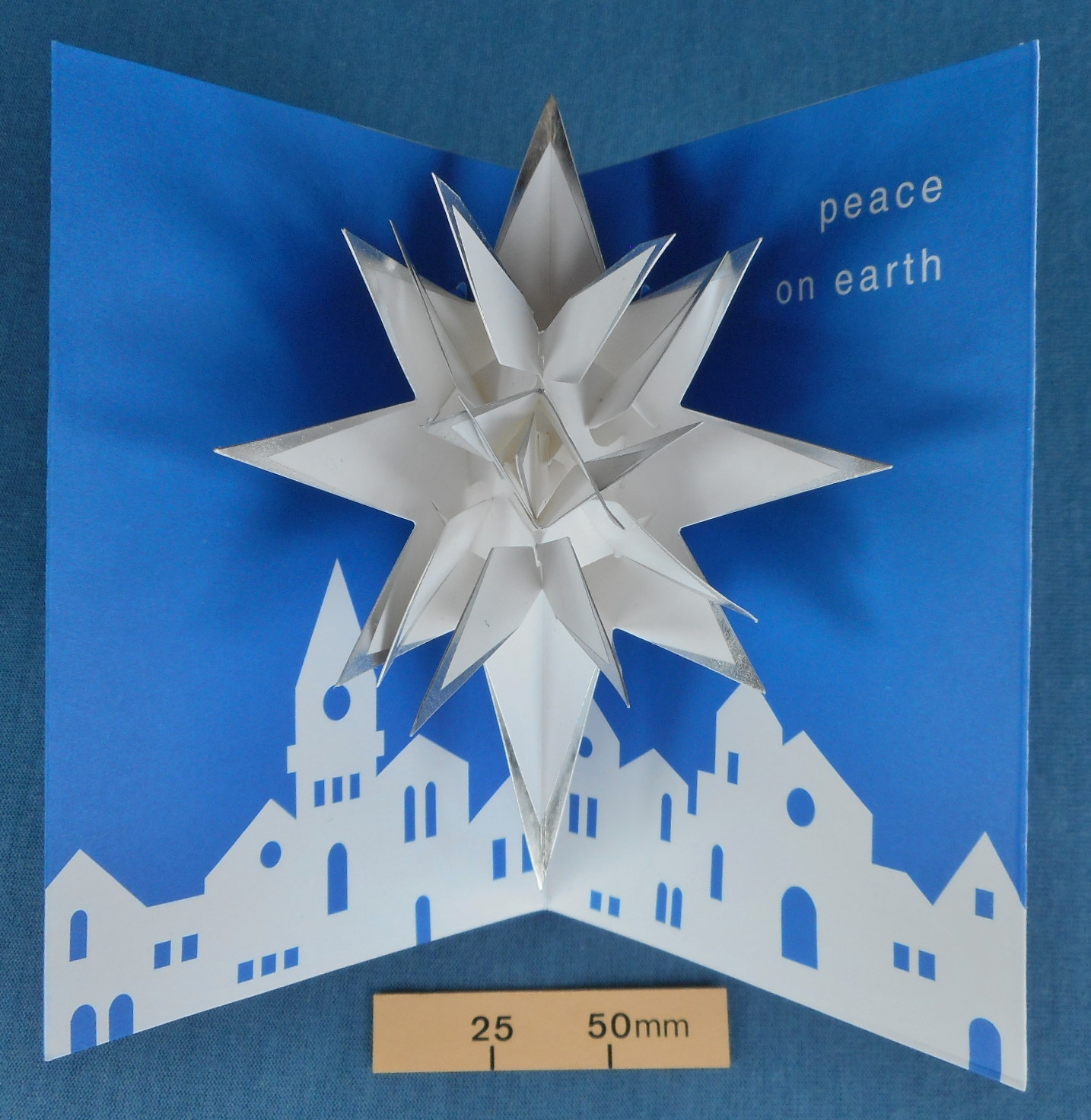 Robert Sabuda Village Star pop-up card with envelope