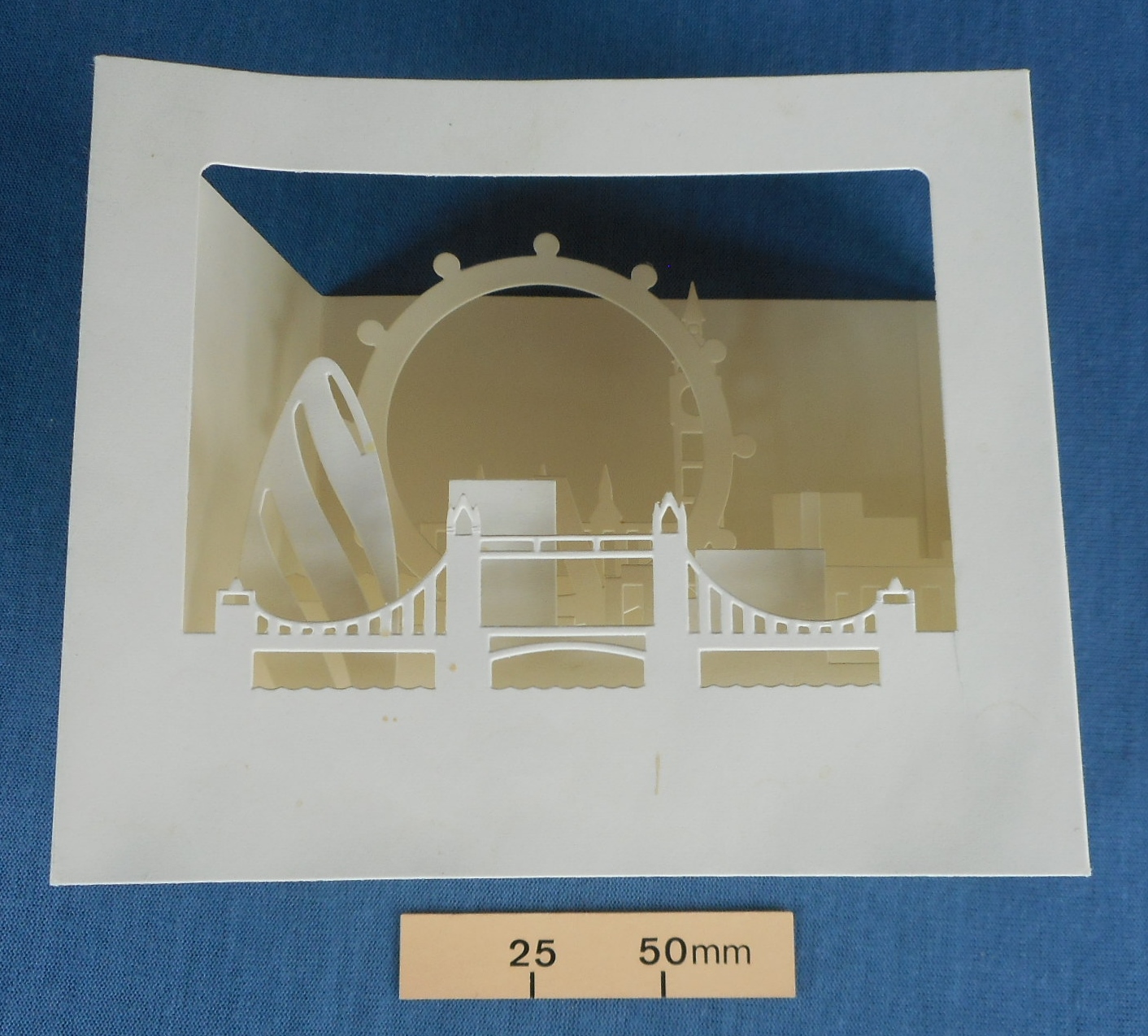 Pop-up card of the London skyline