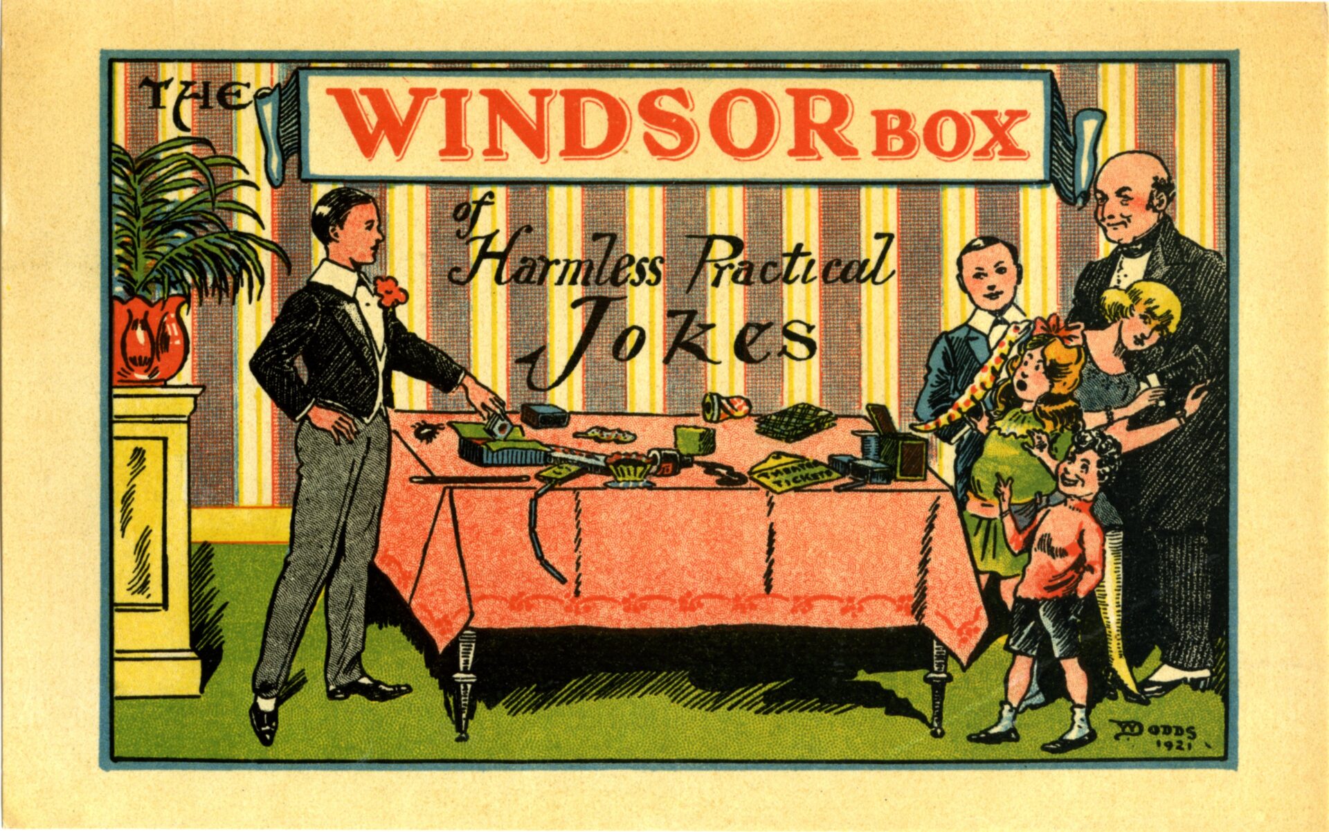 The Windsor Box of Harmless Practical Jokes – label only