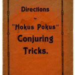 Directions for “Hokus Pokus” Conjuring Tricks. J.W. Spear & Sons, Nuremburg