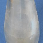 Glass DeMuth milk bottle