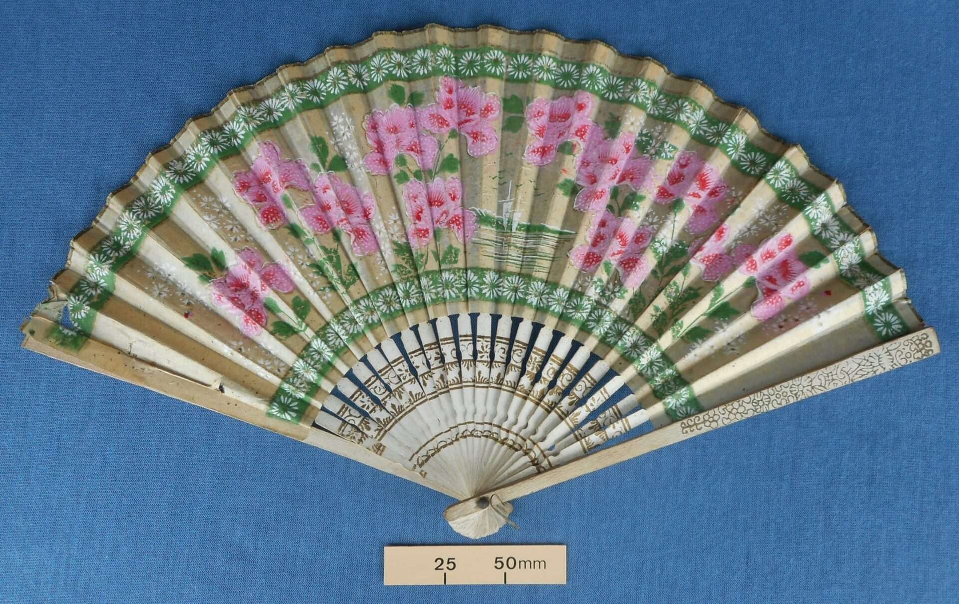 Paper and wood fan
