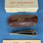 Nail clippers in a box with the compliments of Bass-Worthington