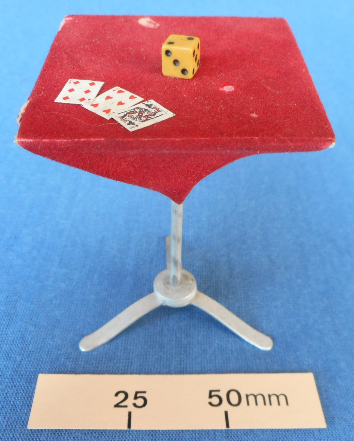 Miniature model of magician’s table