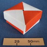 Origami square box