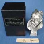 Pewter Davenport demon head celebrating 100 years of business