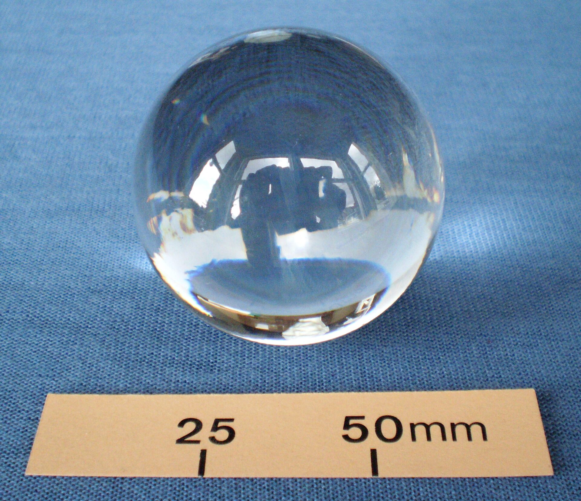 Solid glass ball, not guaranteed to predict the future