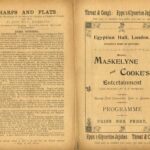 Maskelyne and Cooke programme for the Egyptian Hall, 25th consecutive year
