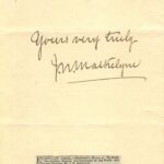Egyptian Hall notepaper with J.N. Maskelyne signature and advertisement for the Christmas 1898 show