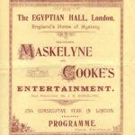 Maskelyne and Cooke programme for the Egyptian Hall, 25th consecutive year