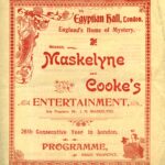 Maskelyne and Cooke programme for the Egyptian Hall, 26th consecutive year