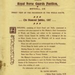 Devant advertisement for seats in the Royal Horse Guards Pavilion for The Diamond Jubilee, 1897.