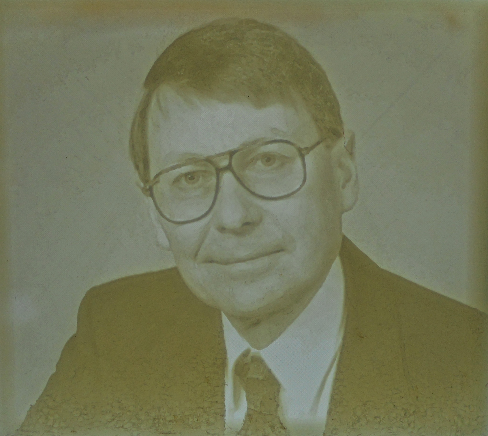 3D printed lithophane of John Davenport