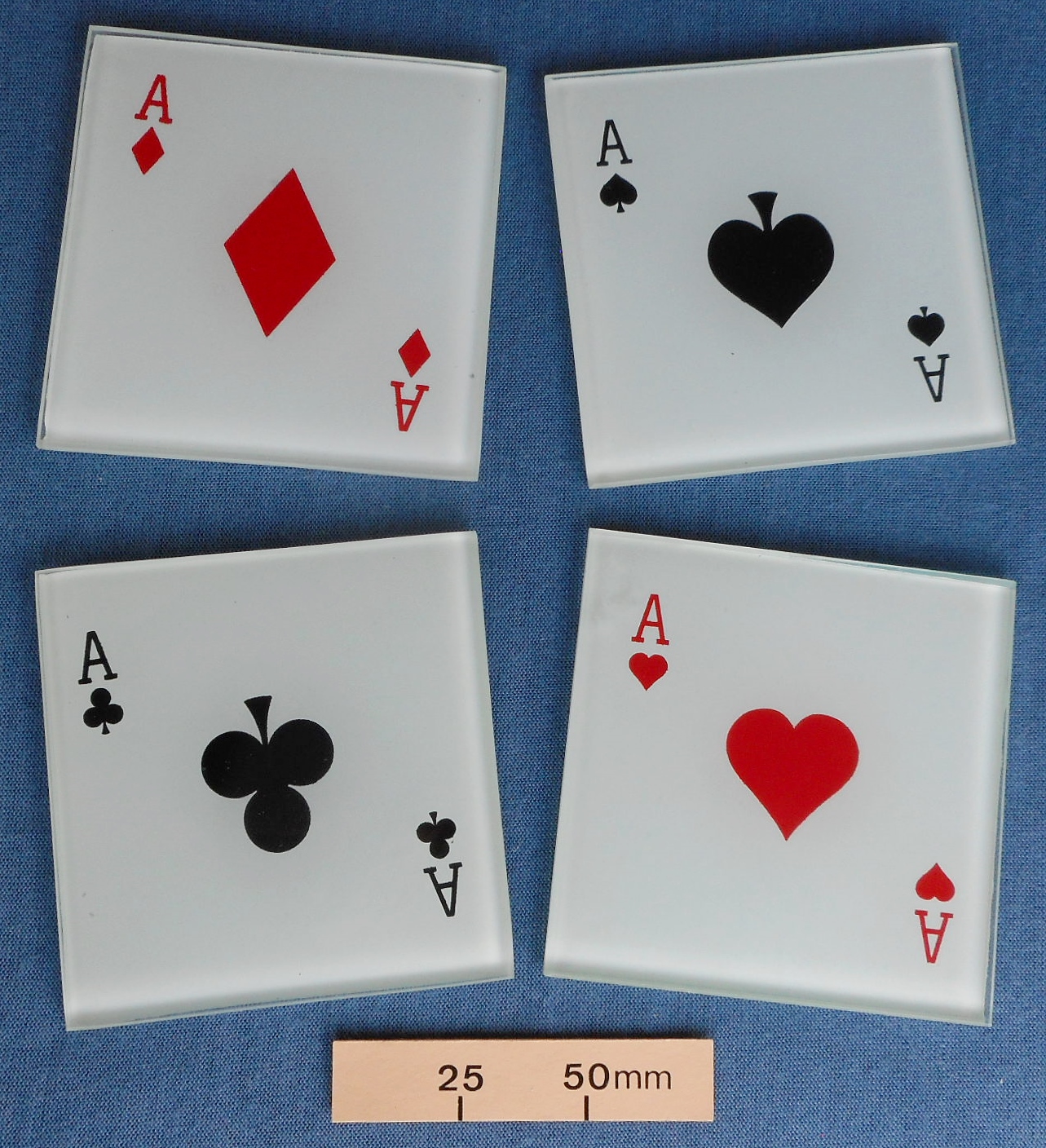 4 Playing Card Coasters