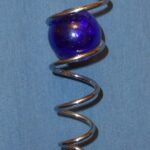 Spinning spiral and glass ball optical illusion