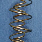Spinning double spiral optical illusion