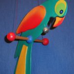 Revolving parrot novelty