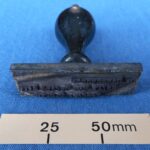 Office rubber stamp for Davenports at 39/41 New Oxford Street