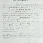 The Lord Chamberlain’s certificate for the staging of Maskelyne’s sketch ‘Will, the Witch and the Watchman’. 1905