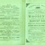 Programme for Woodin at the Egyptian Hall, opening Monday 29 November
