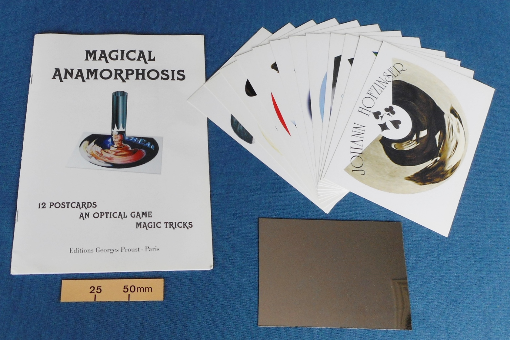 Magical Anamorphosis: 12 Postcards, An optical game, Magic tricks