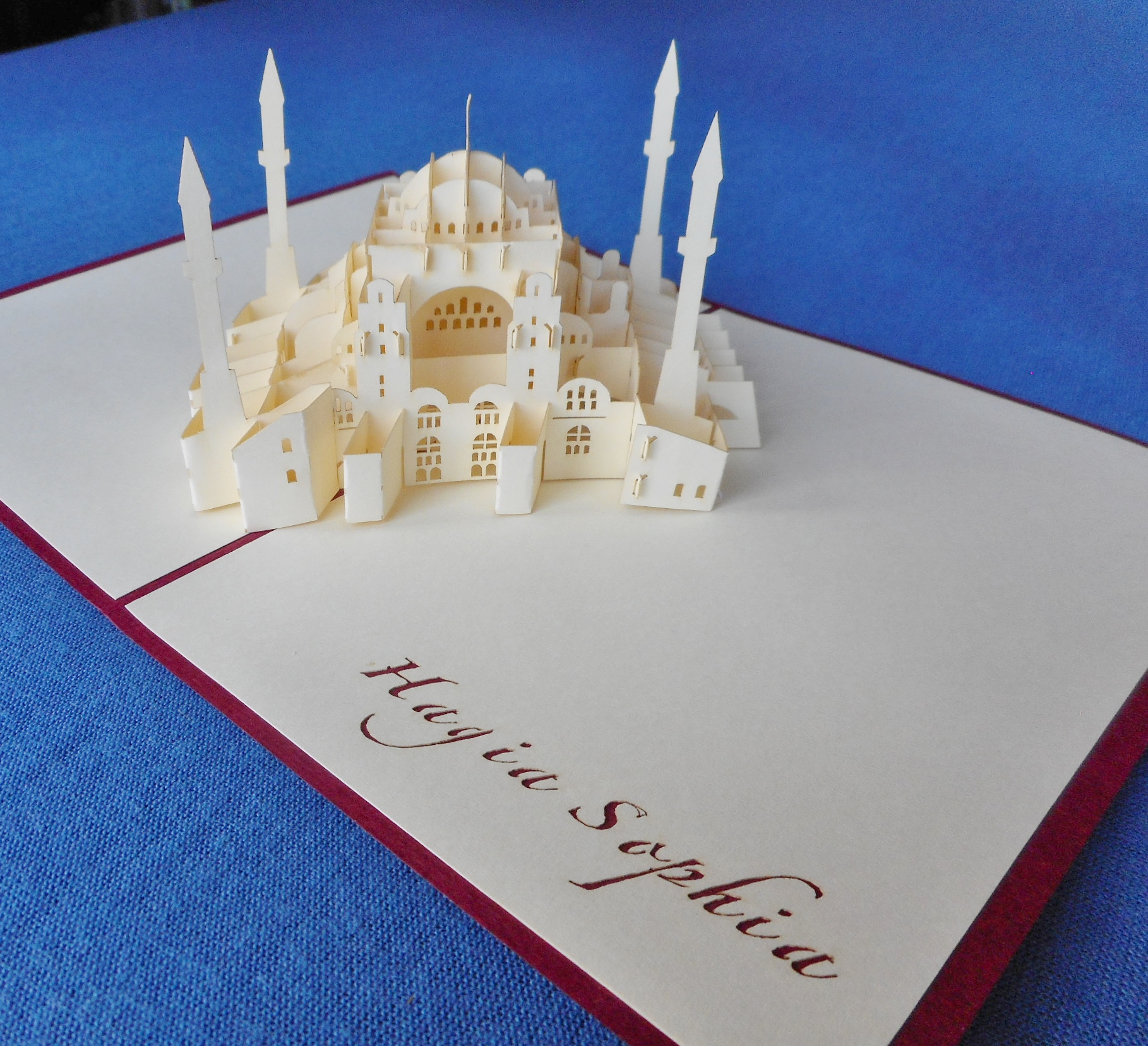 Hagia Sophia pop-up greetings card