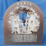 Paris skyline pop-up card