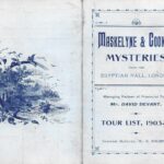 Maskelyne and Cooke’s Mysteries Provincial Tour List 1903-1904, with a separate page of financial details covering all weeks