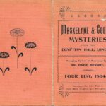 Maskelyne and Cooke’s Mysteries Provincial Tour List 1904-1905, with a separate page of financial details covering all weeks