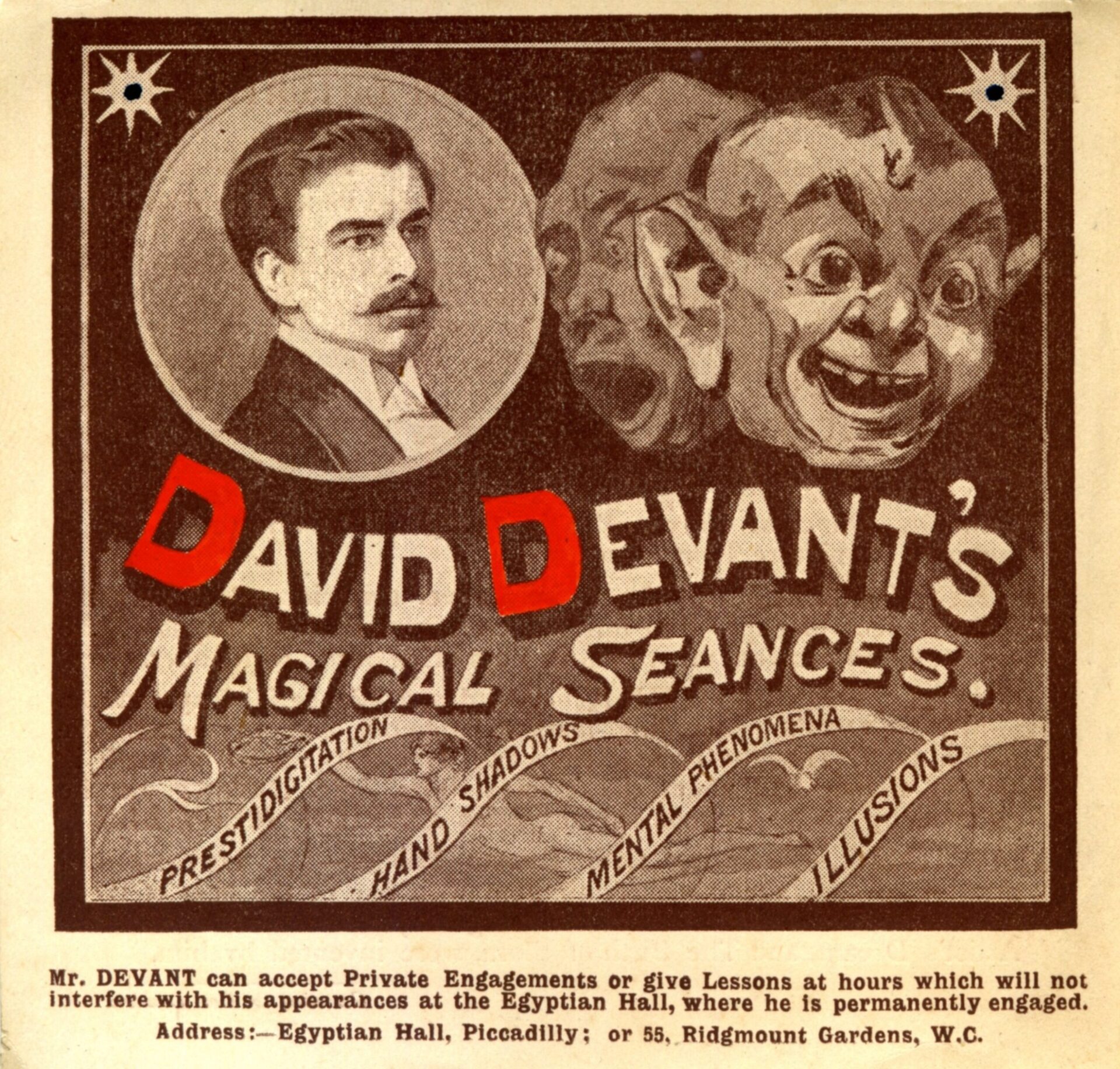 Advertisement for David Devant’s Magical Seances