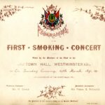 Programme for the First Smoking Concert of the Army and Navy Musical Dramatic Club. Town Hall, Westminster. 24 March 1891