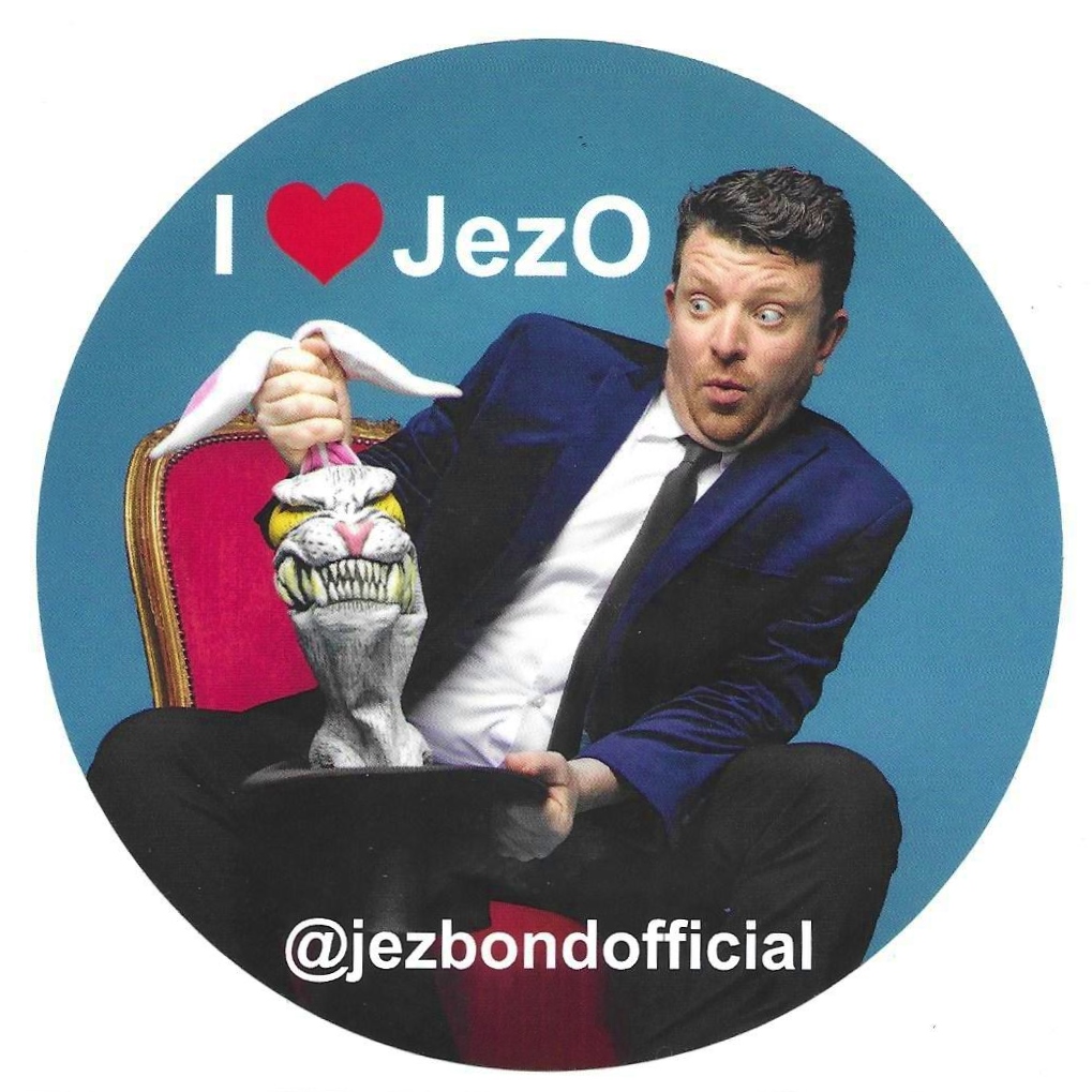 Publicity roundel for JezO (Jeremy Bond), comedy magician
