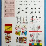 Uncut sheet of simple tricks printed for Gus Davenport