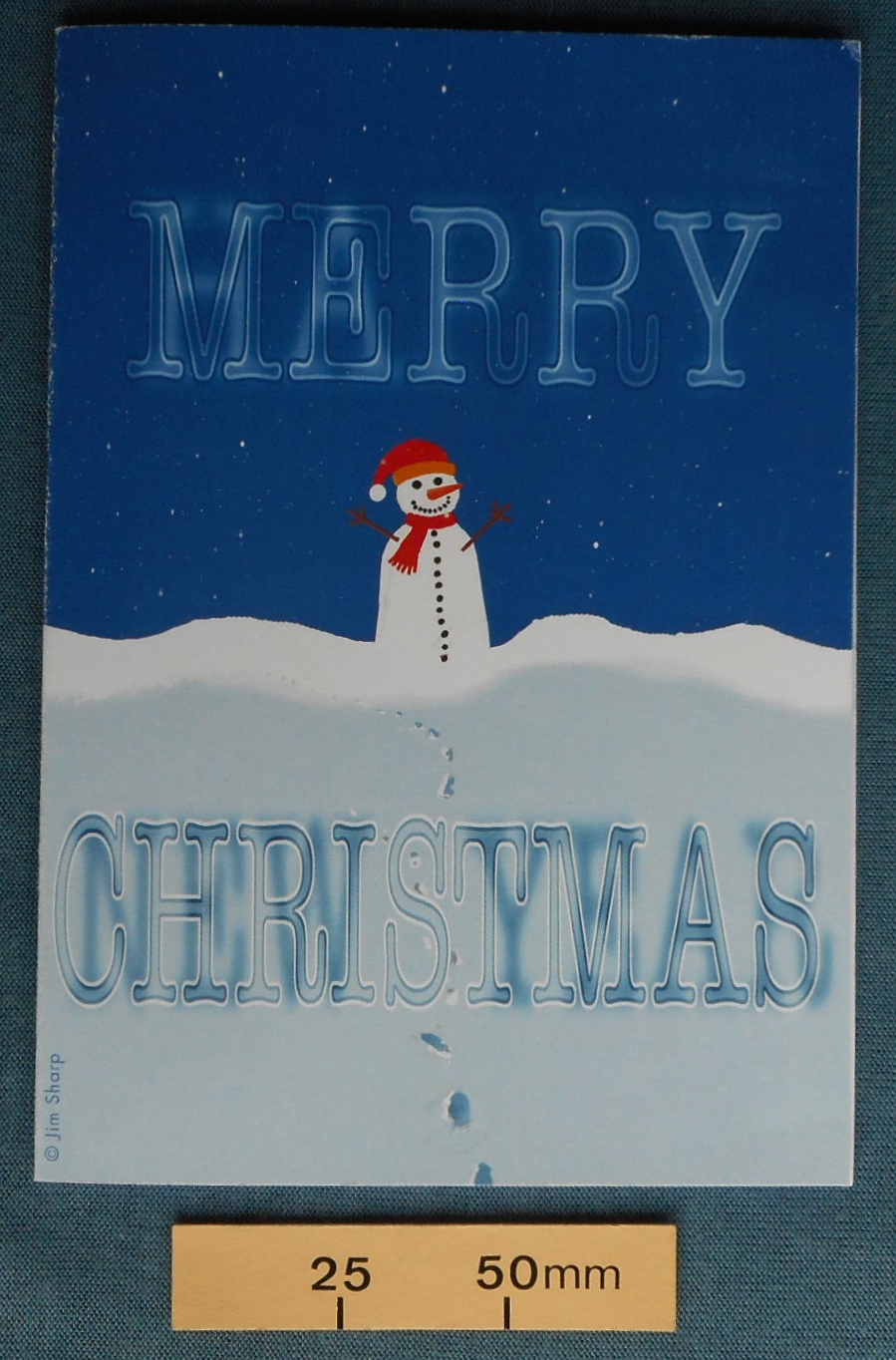 Merry Christmas/Happy New Year optical effect card