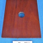 Wooden board for use with a crystal ball for divining a chosen card