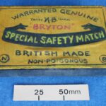 Large model of a matchbox, possibly for production