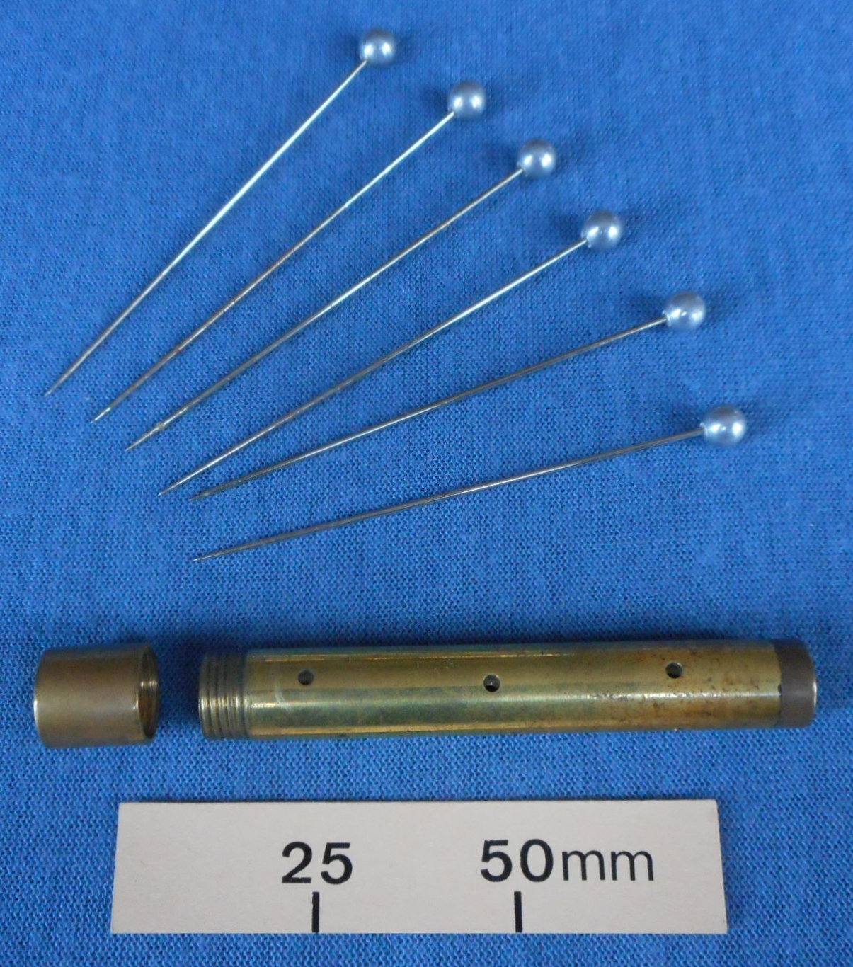 Brass tube for cigarette penetration