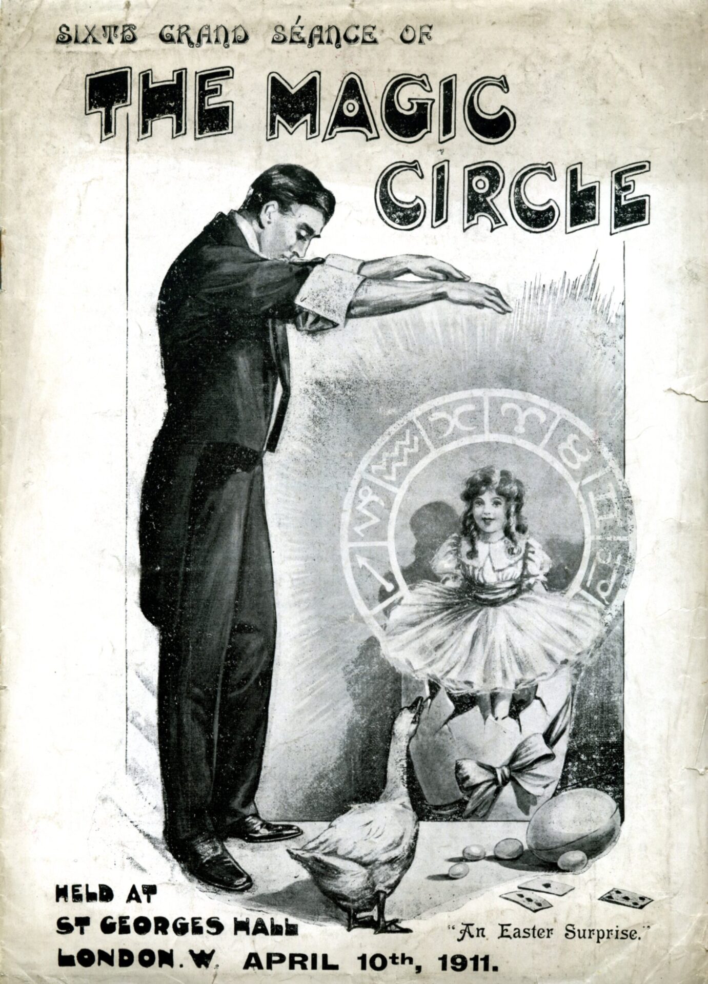 Programme for the Sixth Grand Séance of The Magic Circle, 10 April 1911